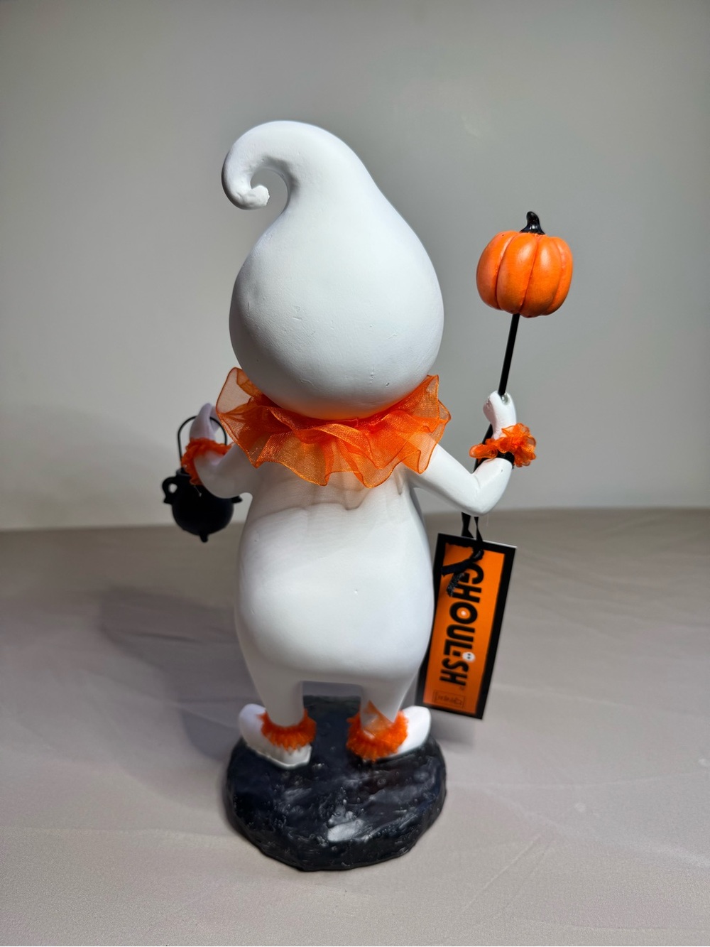 12.4” Ghoulish Halloween Ghost Clown Figurine - Picture 2 of 4